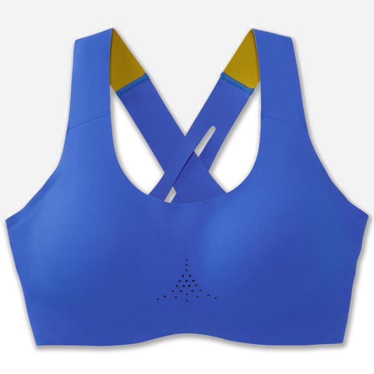 Brooks Dare Crossback 2.0 Sports - Run Bra Mujer - Azules / Doradas (NXYQ-81369)